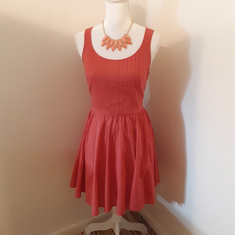 LC Lauren Conrad Pintuck Crochet Dress